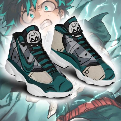 MHA Deku Jordan 13 Shoes My Hero Academia Anime Sneakers - 3 - GearAnime