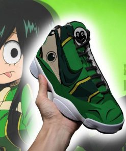 MHA Froppy Jordan 13 Shoes My Hero Academia Anime Sneakers - 2 - GearAnime