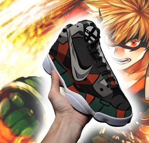 MHA Kacchan Jordan 13 Shoes My Hero Academia Anime Sneakers - 2 - GearAnime