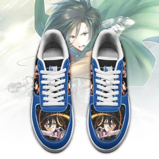 Mikasa Ackerman Attack On Titan Air Force Sneakers AOT Anime Shoes - 2 - GearAnime