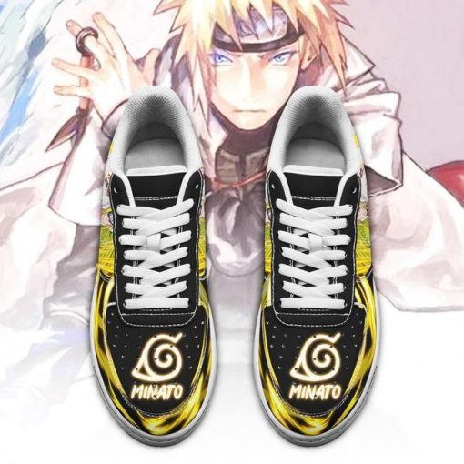 Minato Namikaze Air Force Sneakers Custom Shoes Naruto Anime Shoes Leather - 2 - GearAnime