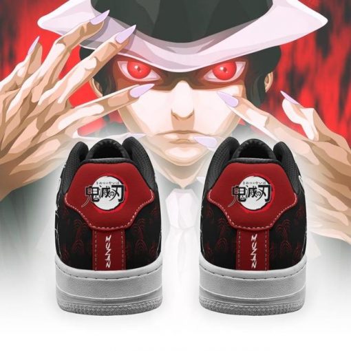 Muzan Air Force Sneakers Custom Demon Slayer Anime Shoes Fan PT05 - 3 - GearAnime