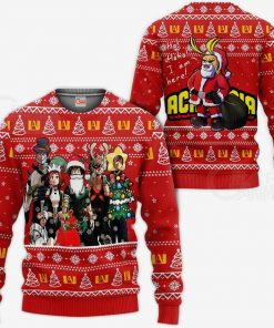 My Hero Academia Ugly Christmas Sweater Santa Anime Xmas Gift VA09 - 1 - GearAnime
