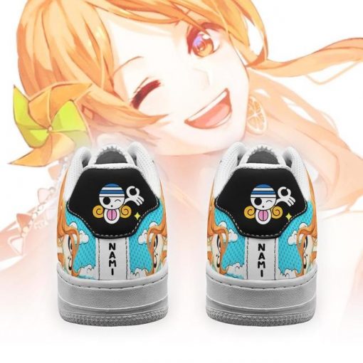 Nami Air Force Sneakers Custom One Piece Anime Shoes Fan PT04 - 3 - GearAnime