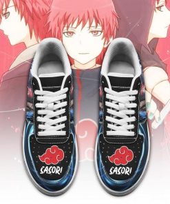 Naruto Sasori Air Force Sneakers Custom Naruto Anime Shoes Leather - 2 - GearAnime