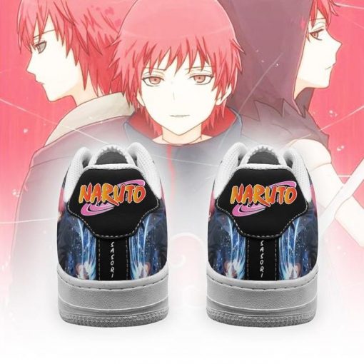 Naruto Sasori Air Force Sneakers Custom Naruto Anime Shoes Leather - 3 - GearAnime
