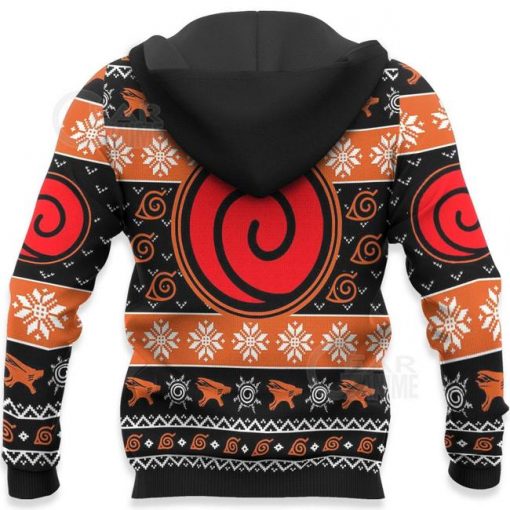 Naruto Ugly Christmas Sweater Badge Uzumaki Clan Custom Xmas Gift VA09 - 4 - GearAnime