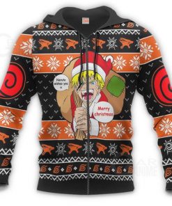 Naruto Ugly Christmas Sweater Badge Uzumaki Clan Custom Xmas Gift VA09 - 6 - GearAnime