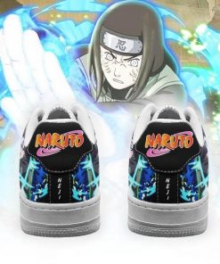 Neji Hyuga Air Force Sneakers Custom Naruto Anime Shoes Leather - 3 - GearAnime