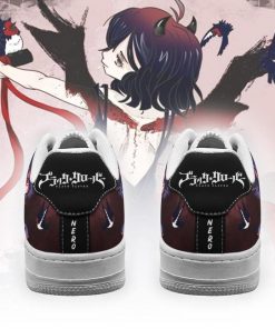 Nero Air Force Sneakers Black Bull Knight Black Clover Anime Shoes - 3 - GearAnime