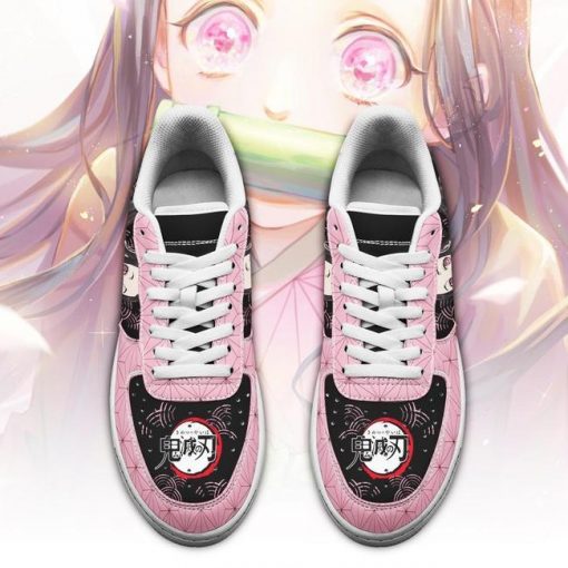 Nezuko Air Force Sneakers Custom Demon Slayer Anime Shoes Fan PT05 - 2 - GearAnime