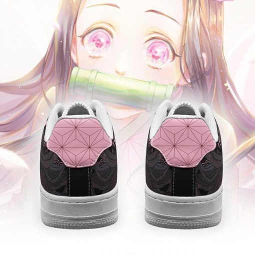 Nezuko Air Force Sneakers Custom Demon Slayer Anime Shoes Fan PT05 - 3 - GearAnime