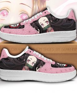Nezuko Air Force Sneakers Custom Demon Slayer Anime Shoes Fan PT05 - 1 - GearAnime