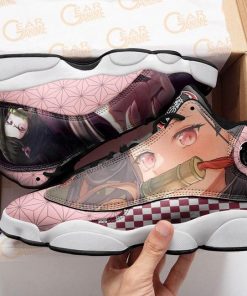 Nezuko Jordan 13 Sneakers Demon Slayer Custom Anime Shoes MN10 - 2 - GearAnime