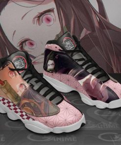 Nezuko Jordan 13 Sneakers Demon Slayer Custom Anime Shoes MN10 - 3 - GearAnime