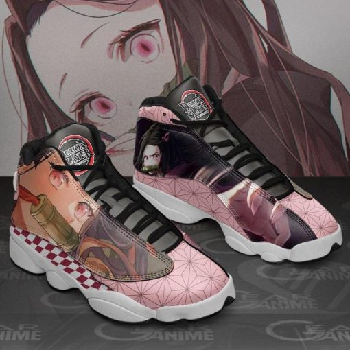 Nezuko Jordan 13 Sneakers Demon Slayer Custom Anime Shoes MN10 - 3 - GearAnime