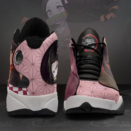 Nezuko Jordan 13 Sneakers Demon Slayer Custom Anime Shoes MN10 - 5 - GearAnime