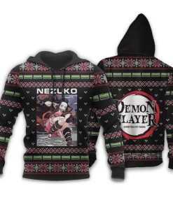 Nezuko Kamado Ugly Christmas Sweater Demon Slayer Anime Custom Clothes - 3 - GearAnime