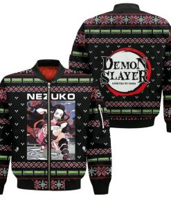 Nezuko Kamado Ugly Christmas Sweater Demon Slayer Anime Custom Clothes - 4 - GearAnime