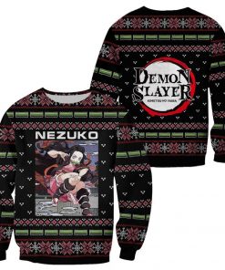 Nezuko Kamado Ugly Christmas Sweater Demon Slayer Anime Custom Clothes - 1 - GearAnime