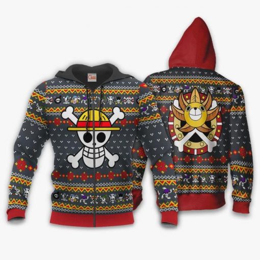 One Piece Ugly Christmas Sweater Straw Hat Priate Xmas Gift VA10 - 2 - GearAnime