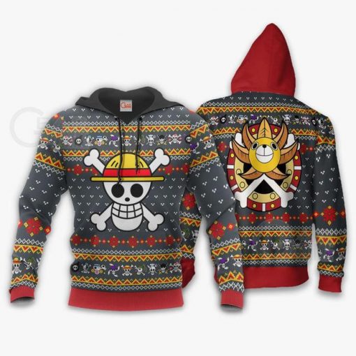 One Piece Ugly Christmas Sweater Straw Hat Priate Xmas Gift VA10 - 3 - GearAnime