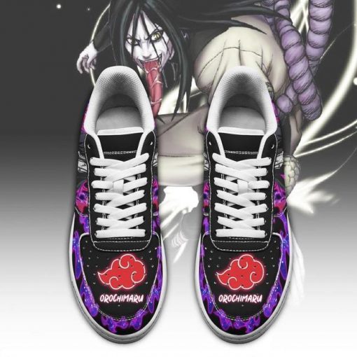 Orochimaru Air Force Sneakers Custom Naruto Anime Shoes Leather - 2 - GearAnime