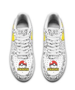Pikachu Air Force Sneakers Pokemon Shoes Fan Gift Idea PT04 - 2 - GearAnime