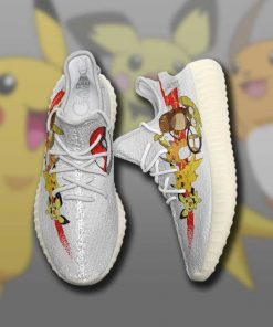 Pikachu Evolution Yzy Shoes Pokemon Anime Sneakers TT11 - 2 - GearAnime