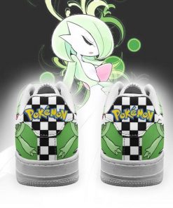 Poke Gardevoir Air Force Sneakers Checkerboard Custom Pokemon Shoes - 3 - GearAnime