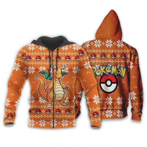 Pokemon Dragonite Ugly Christmas Sweater Custom Xmas Gift - 2 - GearAnime