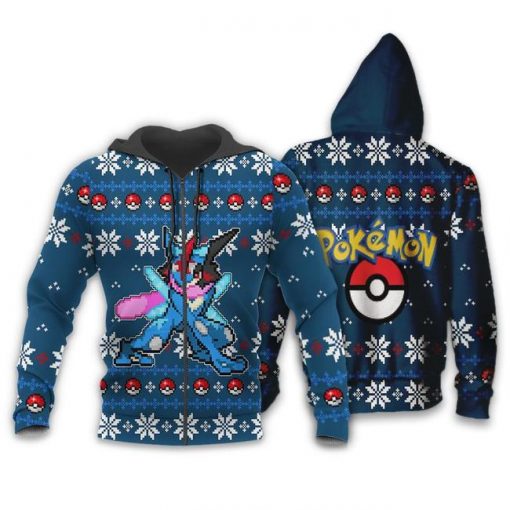 Pokemon Greninja Ugly Christmas Sweater Custom Xmas Gift - 2 - GearAnime