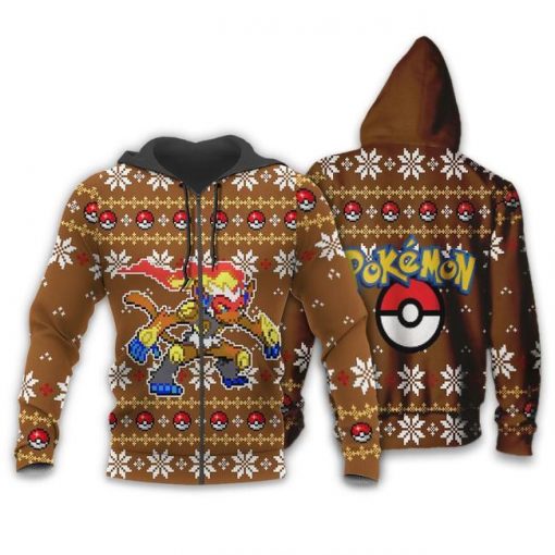 Pokemon Infernape Ugly Christmas Sweater Custom Xmas Gift - 2 - GearAnime