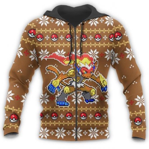 Pokemon Infernape Ugly Christmas Sweater Custom Xmas Gift - 7 - GearAnime