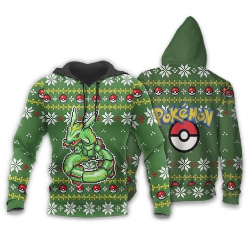 Pokemon Rayquaza Ugly Christmas Sweater Custom Xmas Gift - 3 - GearAnime