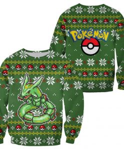 Pokemon Rayquaza Ugly Christmas Sweater Custom Xmas Gift - 1 - GearAnime