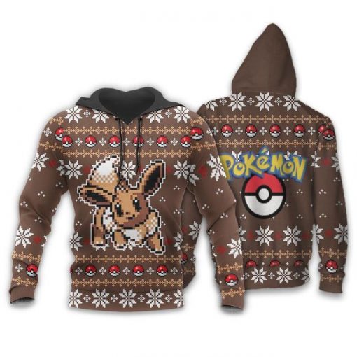 Pokemon Ugly Christmas Sweater Custom Eevee Xmas Gift - 3 - GearAnime