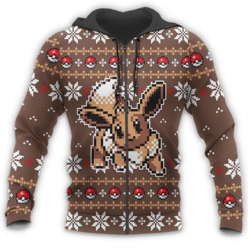 Pokemon Ugly Christmas Sweater Custom Eevee Xmas Gift - 7 - GearAnime