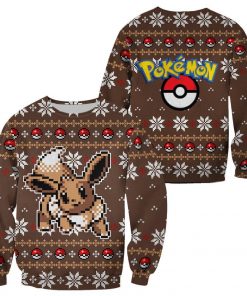 Pokemon Ugly Christmas Sweater Custom Eevee Xmas Gift - 1 - GearAnime