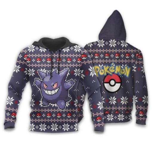 Pokemon Ugly Christmas Sweater Custom Gengar Xmas Gift - 3 - GearAnime