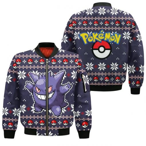 Pokemon Ugly Christmas Sweater Custom Gengar Xmas Gift - 4 - GearAnime
