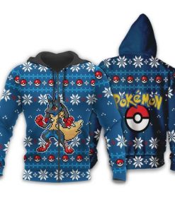 Pokemon Ugly Christmas Sweater Custom Lucario Xmas Gift Clothes - 2 - GearAnime