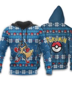 Pokemon Ugly Christmas Sweater Custom Lucario Xmas Gift Clothes - 3 - GearAnime