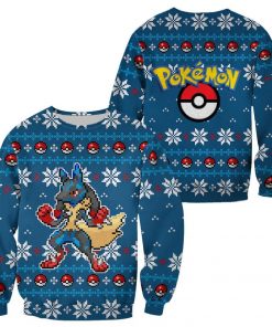 Pokemon Ugly Christmas Sweater Custom Lucario Xmas Gift Clothes - 1 - GearAnime