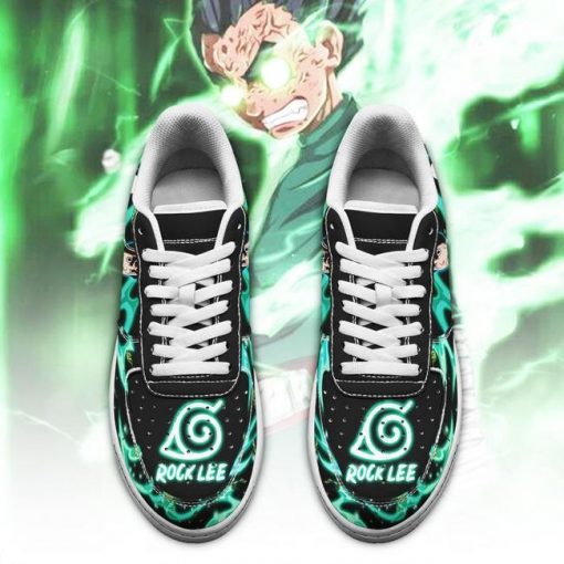 Rock Lee Air Force Sneakers Custom Naruto Anime Shoes Leather - 2 - GearAnime