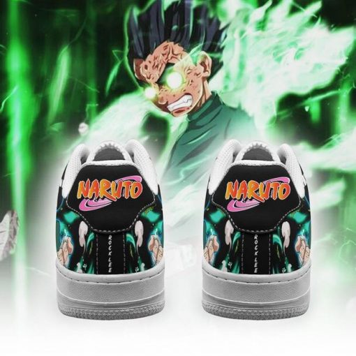 Rock Lee Air Force Sneakers Custom Naruto Anime Shoes Leather - 3 - GearAnime
