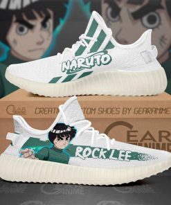 Rock Lee Yzy Shoes Naruto Custom Anime Sneakers TT10 - 1 - GearAnime