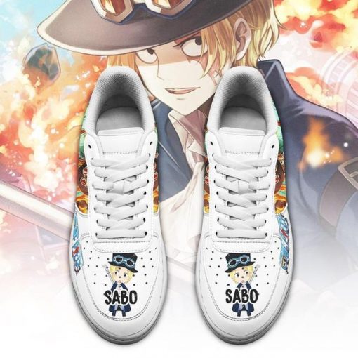 Sabo Air Force Sneakers Custom One Piece Anime Shoes Fan PT04 - 2 - GearAnime