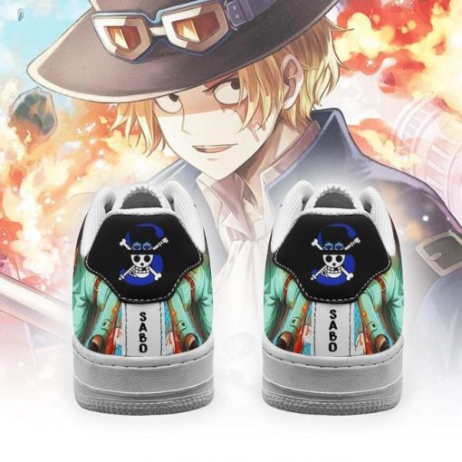 Sabo Air Force Sneakers Custom One Piece Anime Shoes Fan PT04 - 3 - GearAnime
