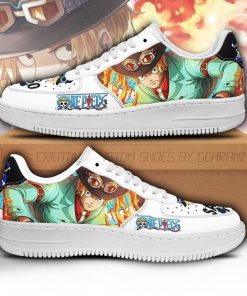 Sabo Air Force Sneakers Custom One Piece Anime Shoes Fan PT04 - 1 - GearAnime